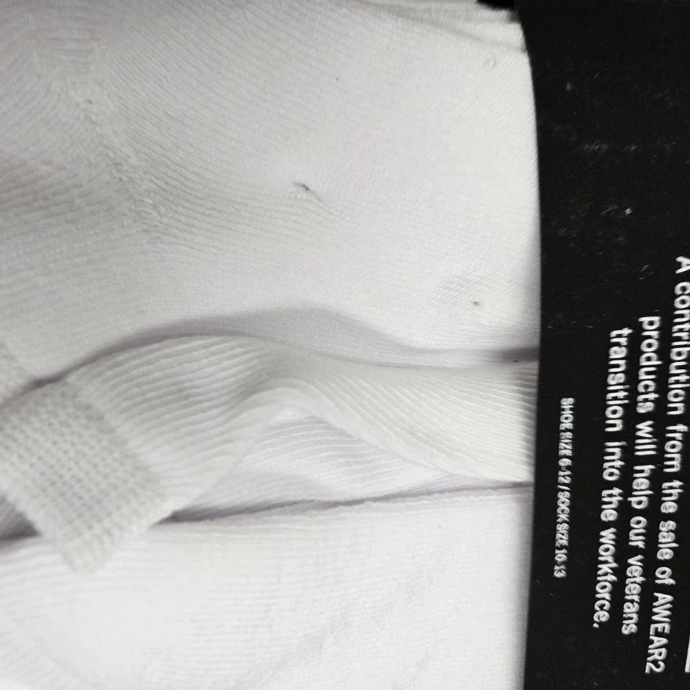 Kenneth Cole Socks Mens 10-13 White 2 Pks Low Cut Athletic Cushioned Ribbed Arch